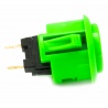 Sanwa green button, 24 mm, clip, side View.