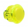 Sanwa 30 mm button. Translucent yellow, 3/4 view.