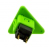 Sanwa triangle green button, 24 mm, back view.