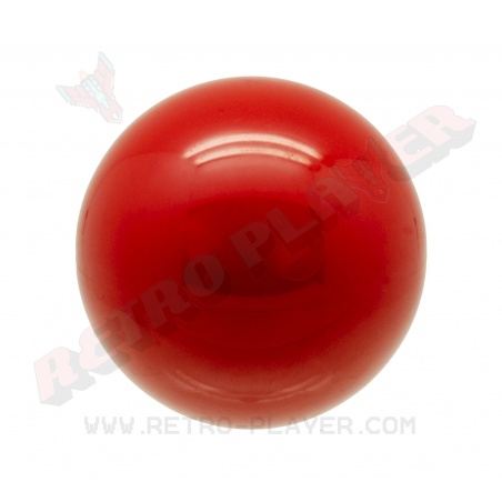 Sanwa Balltop type round handle in red LB-35R.