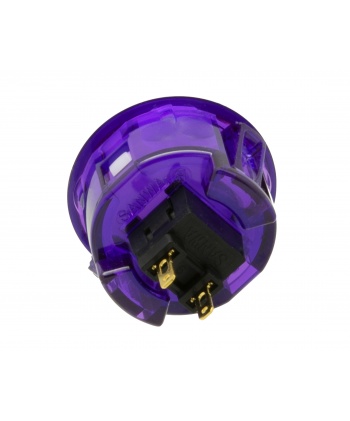 Bouton violet Sanwa 30 mm Translucide, vue arrière.