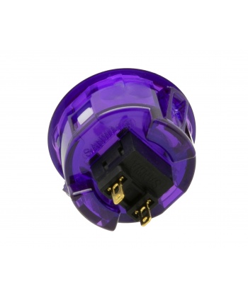 Sanwa 30 mm button. Translucent purple, rear view.