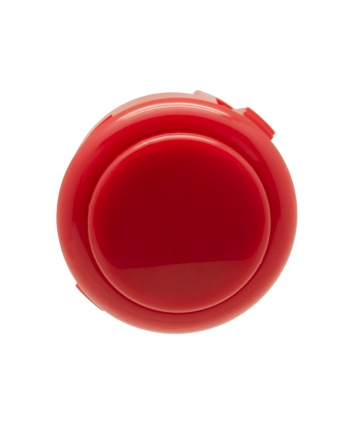 Bouton rouge Sanwa 30 mm OBSF, vue de face.