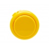 Sanwa 30 mm button. Yellow color, front view.