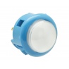 Sanwa Dome button, blue color, 3/4 view.