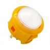 Sanwa Dome button, yellow color, 3/4 view.