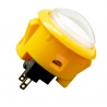 Sanwa Dome button, yellow color, side view.