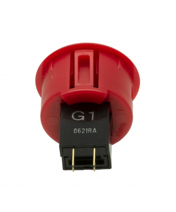 Sanwa 30 mm push button OBSF-RG Series - Red. Back view.