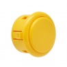 Sanwa large yellow button, 40 mm, 3/4 view.