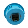 Sanwa large blue button, 40 mm, back view.