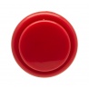 Sanwa large red button, 40 mm, face view.