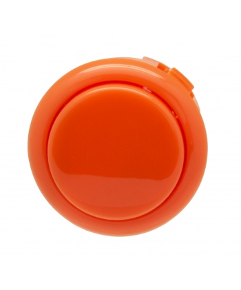 Bouton orange Sanwa 30 mm OBSF, vue de face.