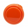 Sanwa 30 mm button. Orange color, front view.