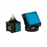 Sanwa blue illuminated square button