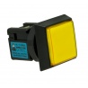 Sanwa luminous yellow square button with click. View from 3/4.