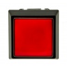 Sanwa luminous red square button with click. front view.