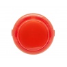 Bouton rouge Sanwa 30 mm Translucide, vue de face.