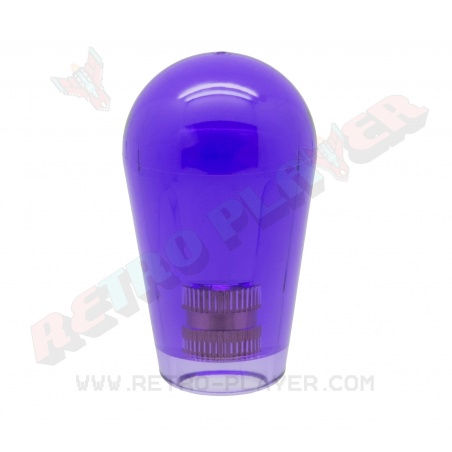 Battop violet transparent crown pour joystick samducksa.