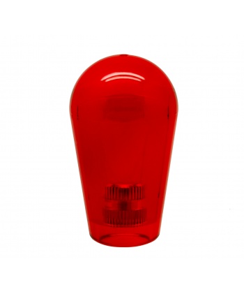 Red transparent crown lever for joystick.