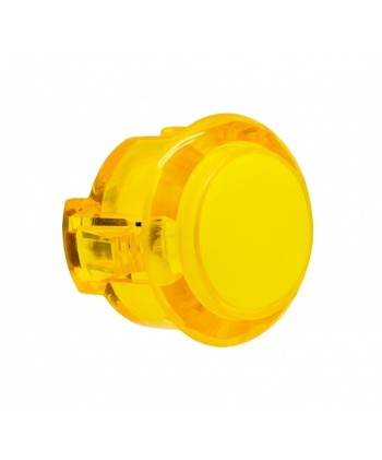 Unbranded Dark Yellow button 30 mm Translucent, 3/4 view.