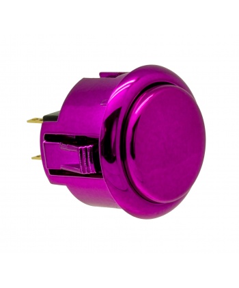 Generic purple metal button - 30mm. View from 3/4.