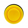 Bouton standard 28mm concave jaune à vis.
Vue de face.