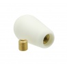 Sanwa joystick handle, white Battop. 3/4 view.