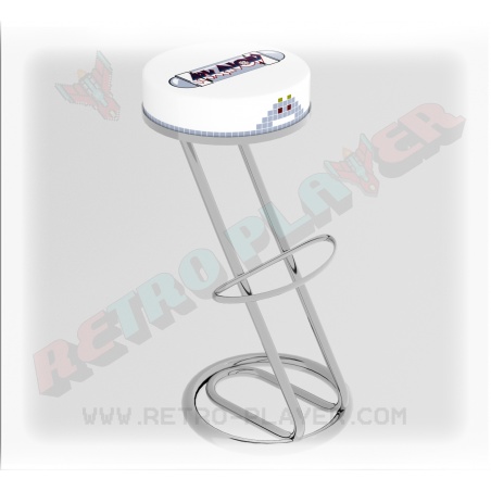 Arkanoid white arcade stool.