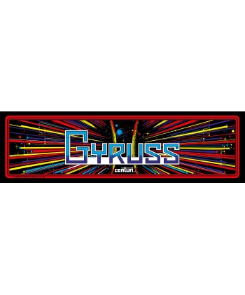 Gyruss plexiglas marquee