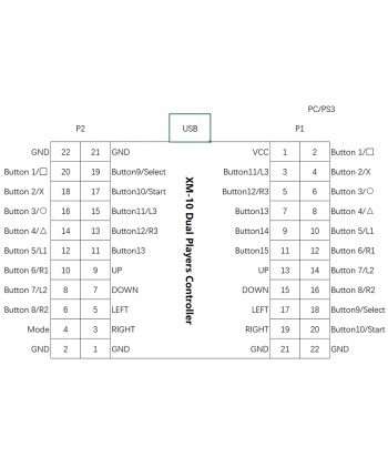 Xinmotek 2 player scheme.