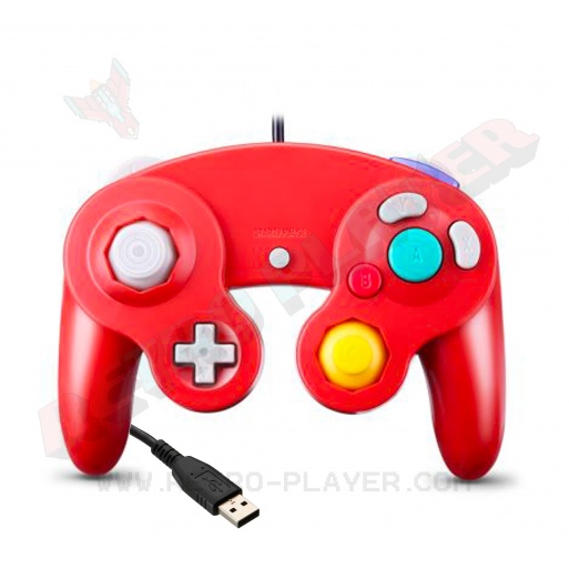 Manette Gamecube USB Rouge.