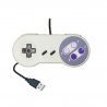 Purple Super famicom controller. Front view.