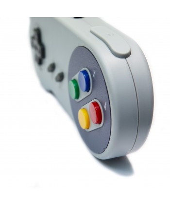 Nintendo Super Famicom controller 3/4 view.