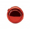 Sanwa metal button OBSJ-24, Red color. front view.