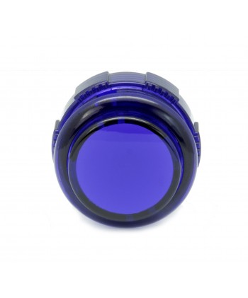 Violet Crown Samducksa button, 30 mm, translucent, front view.