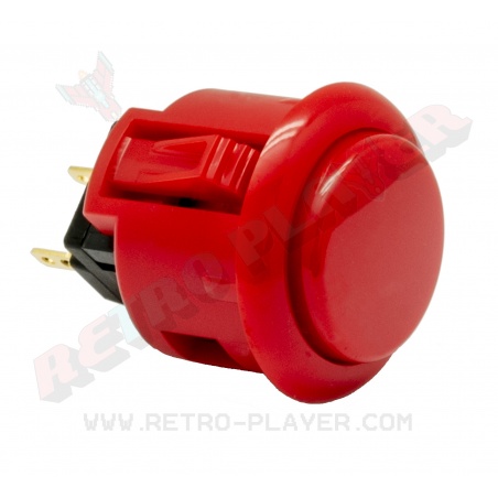 Sanwa button 24 mm - Red