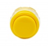 Yellow Crown Samducksa button, 30 mm, front view.