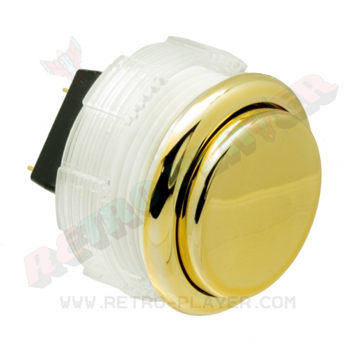 Samducksa SDB-202 gold metal color buttons, 3/4 view.