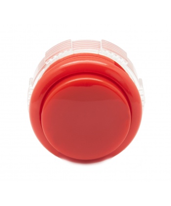 Red Crown Button 30 mm, front view.