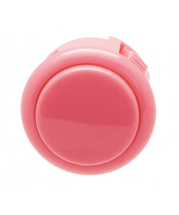 Bouton rose Sanwa 30 mm, vue de face.