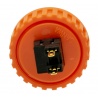 Orange Sanwa button, 30 mm screw, back view.